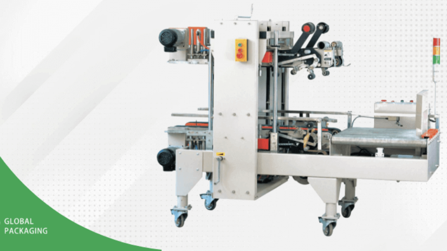 Automatic edge carton sealing machine